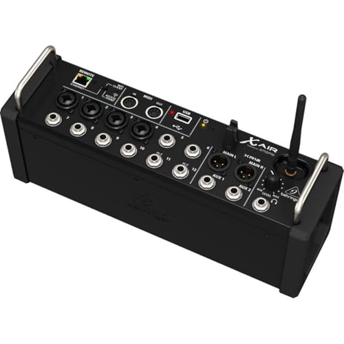 behringer خلاط رقمي Behringer X AIR XR12 بـ 12 مدخل لجهاز iPad/أجهزة Android مع 4 مضخمات صوت Midas قابلة للبرمجة، 8 مدخلات خط، وحدة Wifi مدمجة ومسجل USB ستيريو - Image 3