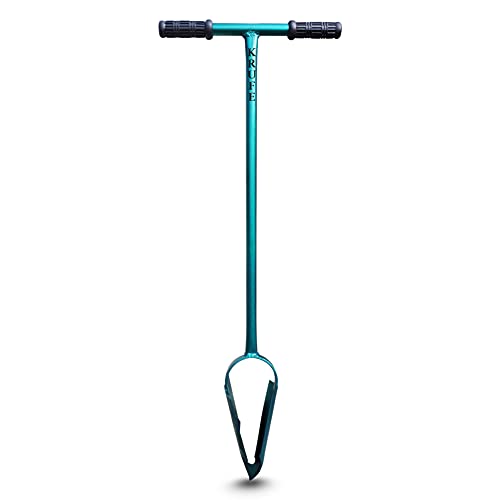 KRUFE Post Hole Hand Auger 4 Inch (Green) - Effortless Digging for Perfect Garden Posts and Fences - Durable Steel Construction, Comfort Grip Handles - Ideal Tool for Landscaping and DIY Projects - Image 1