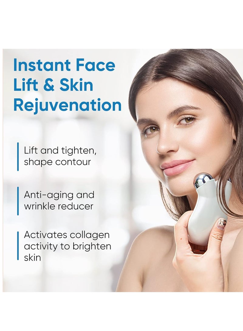 general Microcurrent Facial Device,V-Face Sculpting Tool,Electric Face Massager Roller for Anti Aging Wrinkle Reducer Rejuvenation Spa Instant Face Lift,Best Gift for Women  - Image 4