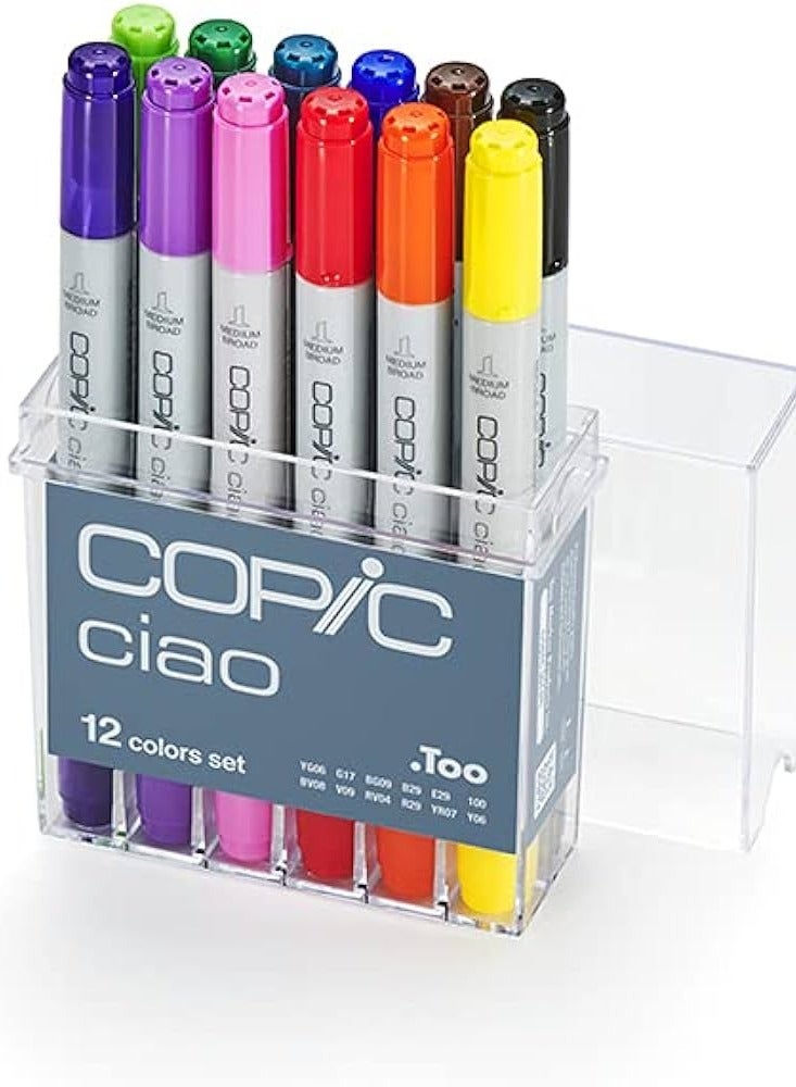 Copic Ciao Markers set of  12 colours