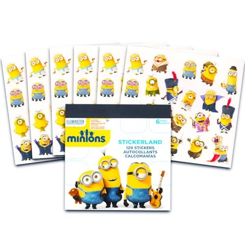 Despicable Me Minions Stickers Party Favor Pack - 360 Stickers, 18 Sticker Sheets, 3 Sticker Packs (Party Supplies) - Image 2