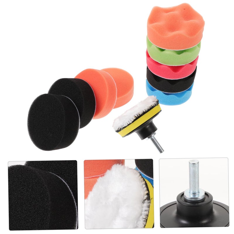 Healifty 8x8cm Drill Polishing Kit Buffer Attachment Wheel For Car Detailing - Image 3
