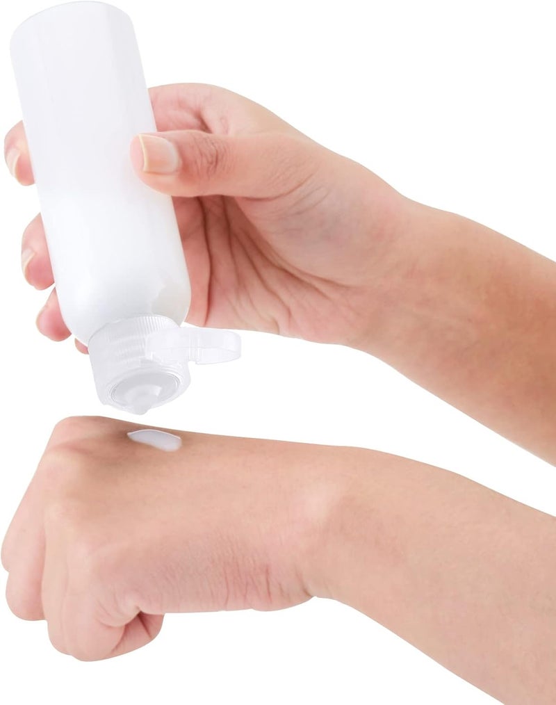 LISAPACK 3.4 oz Travel Bottles for Toiletries, Plastic Travel Size Containers for Shampoo Conditioner TSA Approved, Empty Small Squeeze for Lotion, Clear Leak Proof Mini Liquid Tube for Refillable - Image 2