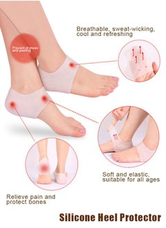 Super ZYouth 3 Pair Heel Protectors Set Plantar Fasciitis Inserts Pads Heel Support Cushion for Repair Dry Cracked Heel and Reduce Pains of Plantar Fasciitis  - Image 4