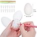 DIYASY Easter White Fake Eggs30 Pcs Plastic Egg with Ribbon for Kids Craft Making and Easter Tree Ornaments - Image 2