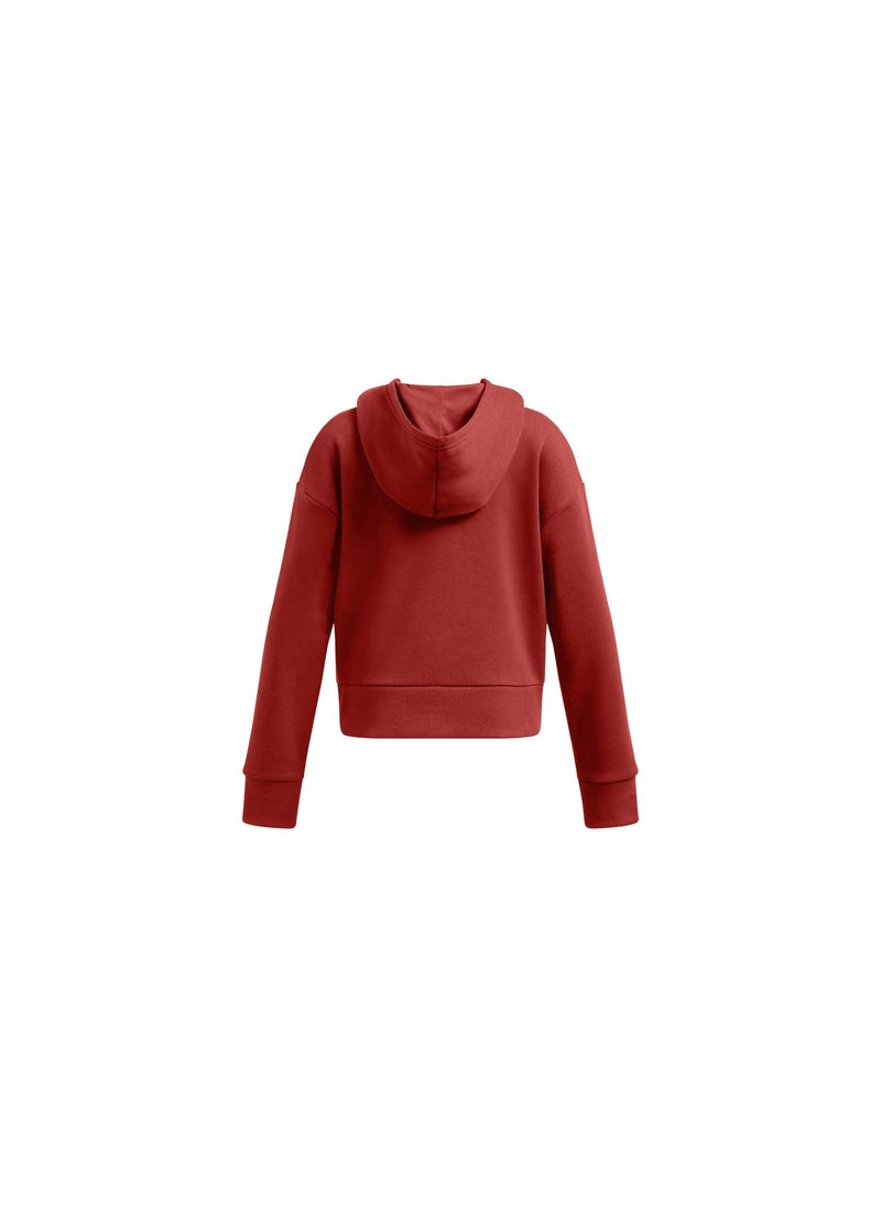 UNDER ARMOUR Girls' Rival Fleece Hoodie - Image 2