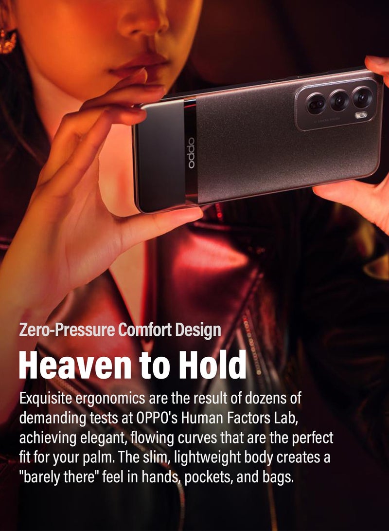 OPPO Reno 12 Pro Dual SIM 5G Sunset Gold 12GB RAM 512GB IP65 Waterproof 6.7″ 120Hz AMOLED Screen 50MP Camera - Middle East Version - Image 2