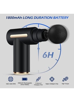 Changli Mini Massage Gun Percussion Deep Tissues Muscle Massager Gun With 6 Speeds Massage Device Super Quiet Portable Electric Handheld Body Massager For Back Neck Pain Relief  - Image 2