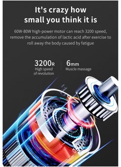 Changli Mini Massage Gun Percussion Deep Tissues Muscle Massager Gun With 6 Speeds Massage Device Super Quiet Portable Electric Handheld Body Massager For Back Neck Pain Relief  - Image 3