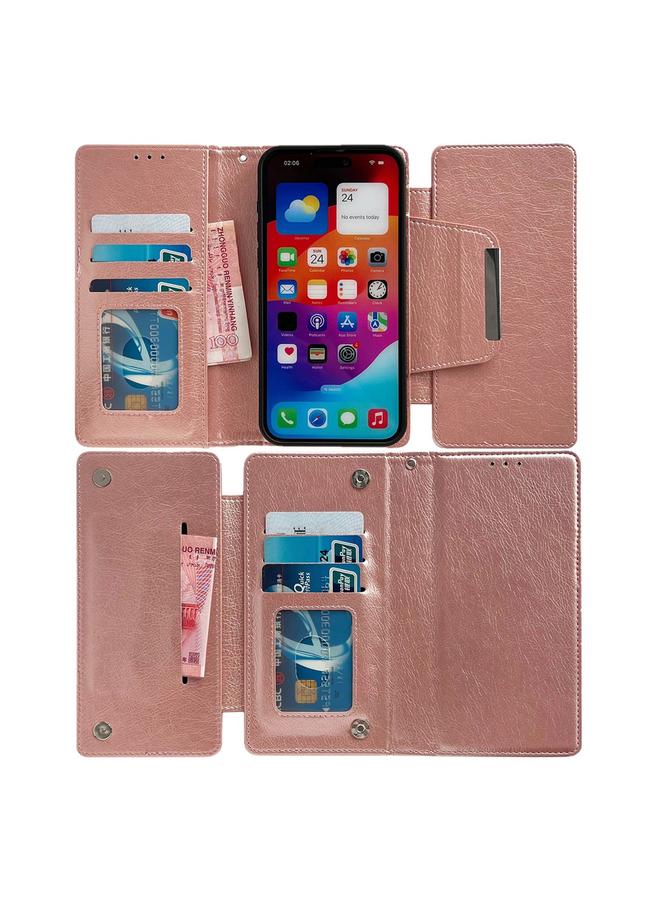 زبون جراب هاتف iPhone 12 Pro Max متعدد الوظائف مع محفظة جلدية تتسع لـ 7 بطاقات - Image 3