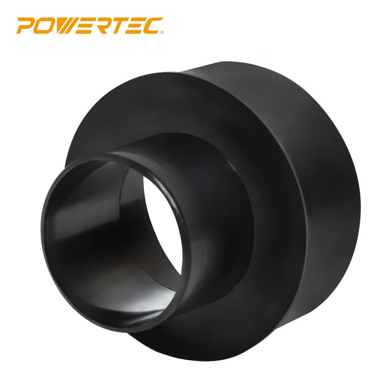 POWERTEC POWERTEC 70104 4 Inch Hose to 2-1/2 Inch Hose Reducer, Dust Collection Fittings for Dust Collection Hose, Dryer Vent Hose & Shop Vacuum Hose Connection, 1 Pack  - Image 4