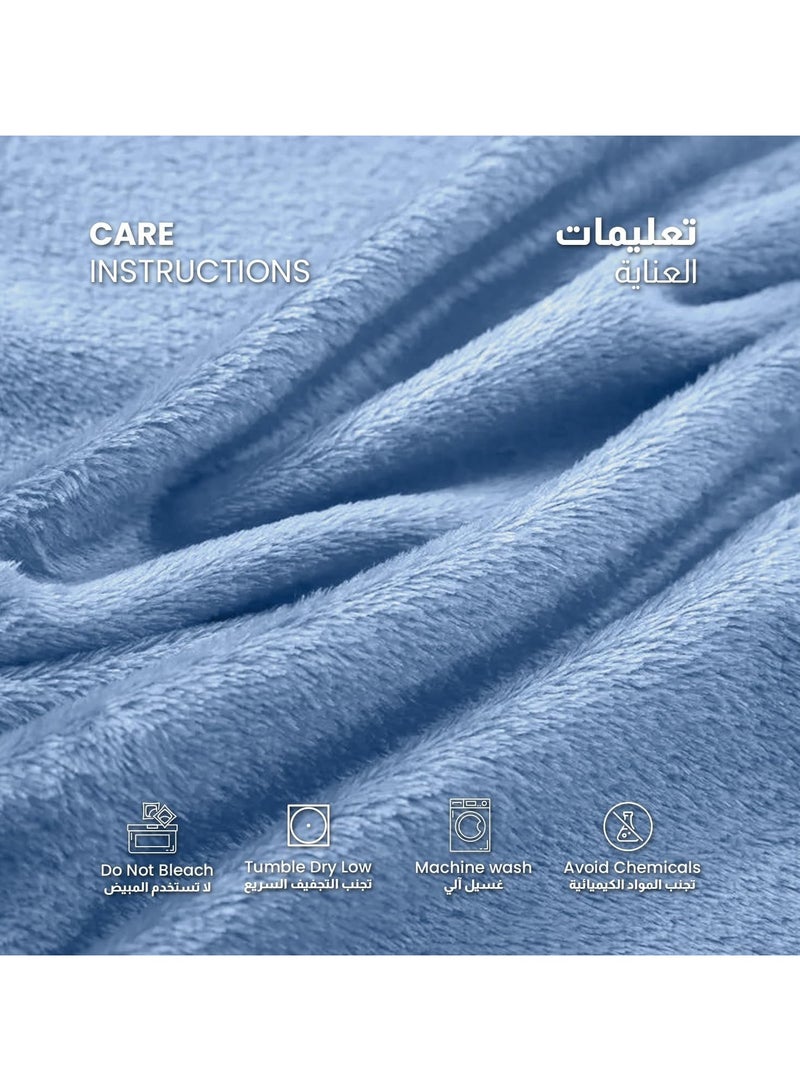 T G H Flannel Fleece Double Size 220x240cm for All Season Fluffy Blanket Warm Bed Blanket Throw for Sofa & Bed Comfortable and Soft Blanket - Image 3