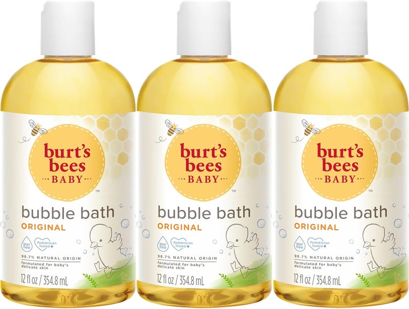 Burt's Bees Baby Bubble Bath, Original Scent, Tear Free Baby Wash for Delicate Skin, 98% Natural Origin, 12 Fl Oz (Pack of 3) - Image 1