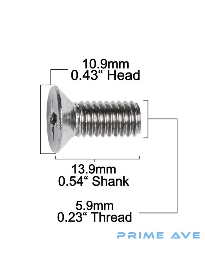 Prime Ave Stainless Steel Brake Disc Rotor Screws For Acura & Honda 936-000-601-40-H (Pack of 8) - Image 2