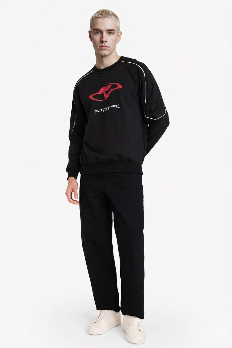 DeFacto Printed Boxy Fit Sweatshirt - Image 2