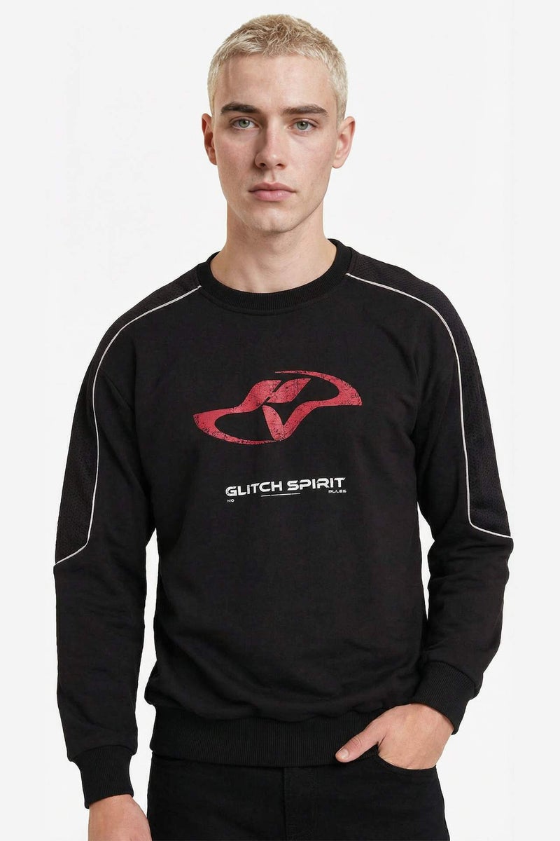 DeFacto Printed Boxy Fit Sweatshirt - Image 3