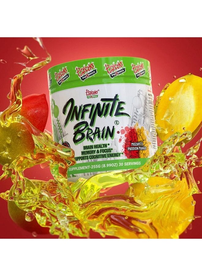 Psycho Pharma - . Infinite Brain Nootropic Game Changer. Compete Win (Mozart Passion Mango 30 Serving) - Image 1