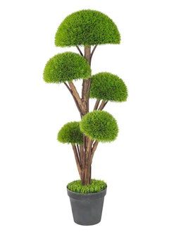 Generic Best Indoor Decor Oh Arts 125cm UV resistant Plastic Faux Topiary Ball Greenery Plants Bonsai Artificial Tree in Pot  - Image 1