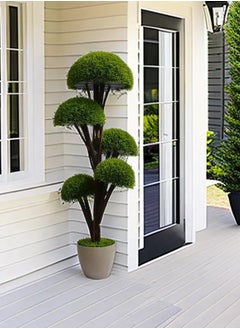 Generic Best Indoor Decor Oh Arts 125cm UV resistant Plastic Faux Topiary Ball Greenery Plants Bonsai Artificial Tree in Pot  - Image 3
