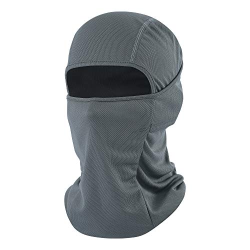 hikevalley Balaclava Face Mask Adjustable Windproof UV Protection Hood (US, Alpha, One Size, Grey) - Image 1