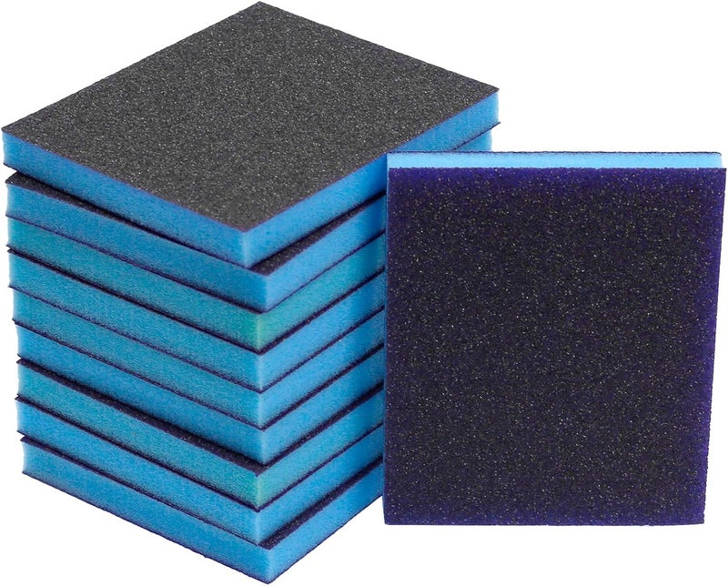 BokWin 16Pcs Sanding Sponge, 60 Grit Washable Sponge Sand Blocks,Wet and Dry Reusable Sanding Blocks Kit for Plastic, Wood, Metal, Furniture (Coarse Grade) - Image 2