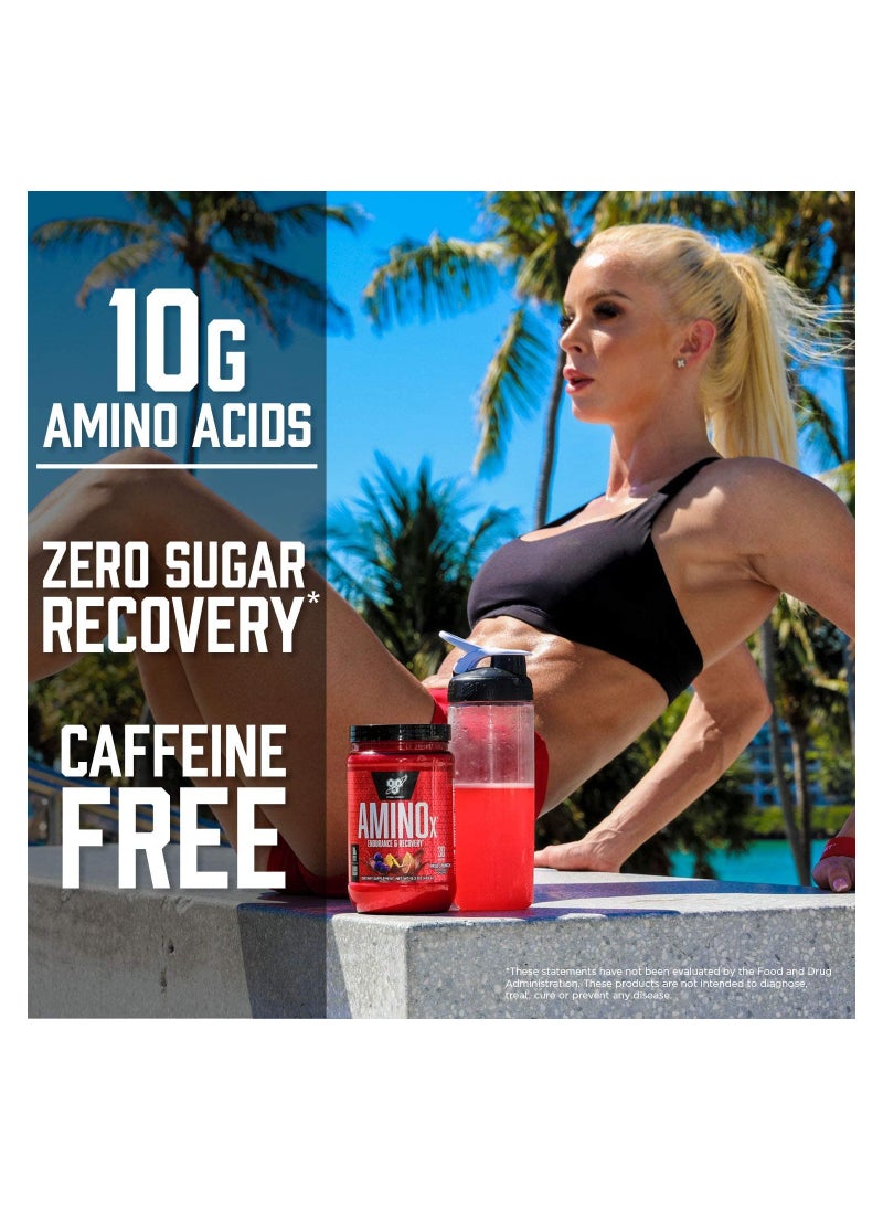 BSN - Amino X Muscle Recovery & Endurance, 10 Grams of Amino Acids, Flavor: Blue Raz, 30 Servings - Image 1