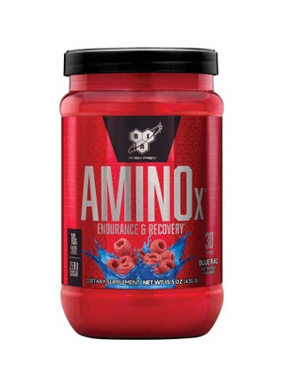 Amino X Muscle Recovery & Endurance, 10 Grams of Amino Acids, Flavor: Blue Raz, 30 Servings