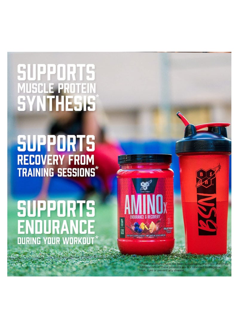 BSN - Amino X Muscle Recovery & Endurance, 10 Grams of Amino Acids, Flavor: Blue Raz, 30 Servings - Image 1