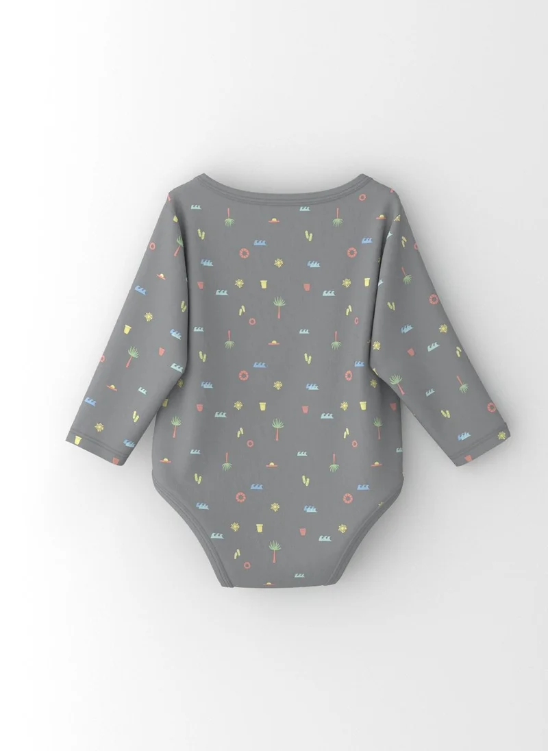 نوتيناتي Nautinati Infants' Cotton Pack of 2 Ocean Print Bodysuit