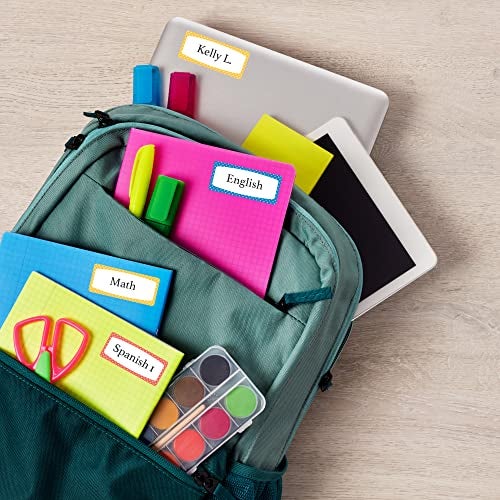 Avery Durable Labels for Kids' Gear, 3/4" x 1-3/4", Assorted Border Colors, Water-Resistant Labels, 60 Total (41442) - Image 5