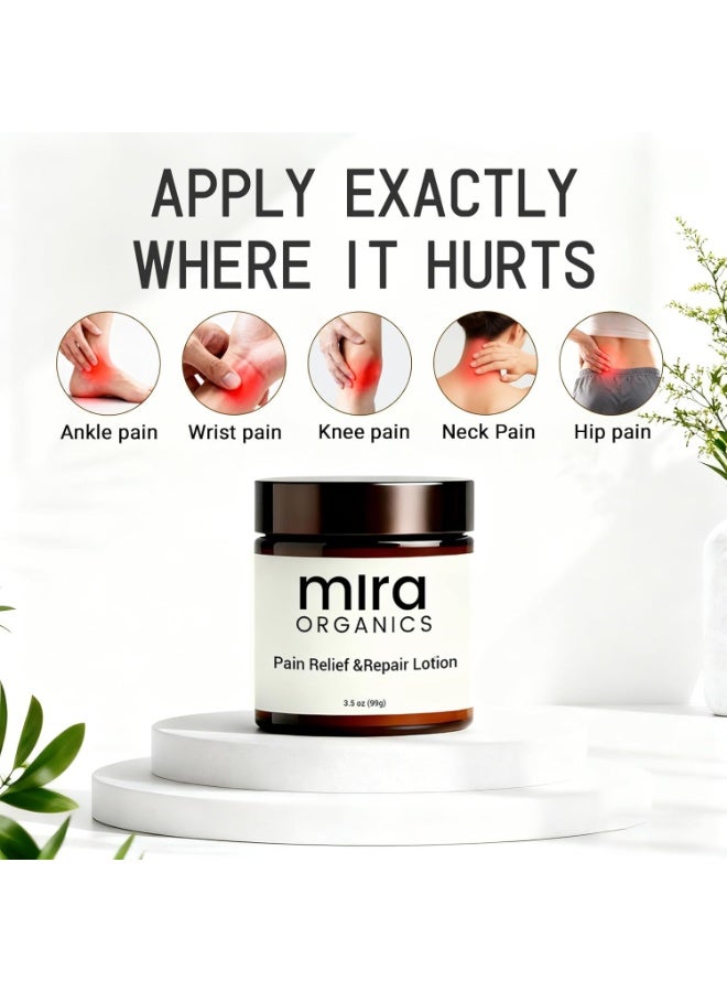 Mira Natural Relief & Repair Lotion, Fast-Absorbing, Non-Greasy Formula to Soothe Muscle & Joint Discomfort, Botanical Blend with Moisturizing Care for All Skin Types - Image 5