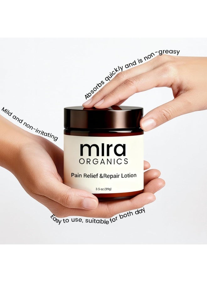 Mira Natural Relief & Repair Lotion, Fast-Absorbing, Non-Greasy Formula to Soothe Muscle & Joint Discomfort, Botanical Blend with Moisturizing Care for All Skin Types - Image 2