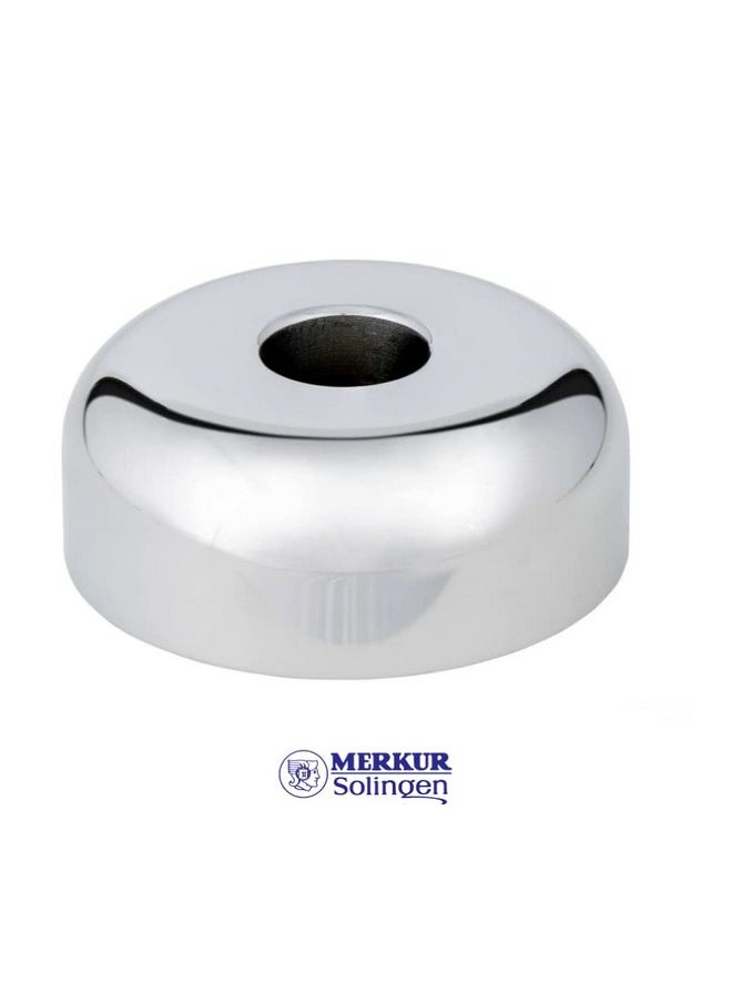 Merkur - Shaving Stand Gloss Chrome 4006 | Non-Slip With Straight Cut | Ideal For Wet Shaving | Brass | Made In Germany - Image 1