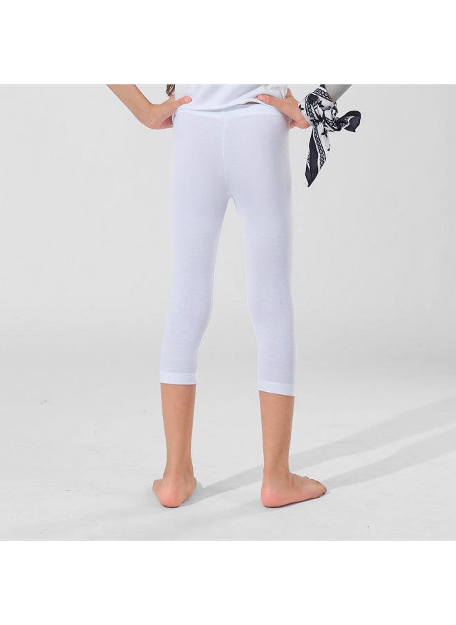 MOJO - Mojo Girls' Pantacourt Comfortable White - Image 1