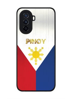 Stylizedd Rugged Black edge case for Huawei Nova Y70  Slim fit Soft Case Flexible Rubber Edges Anti Drop TPU Gel Thin Cover - Pinoy Pride  - Image 1