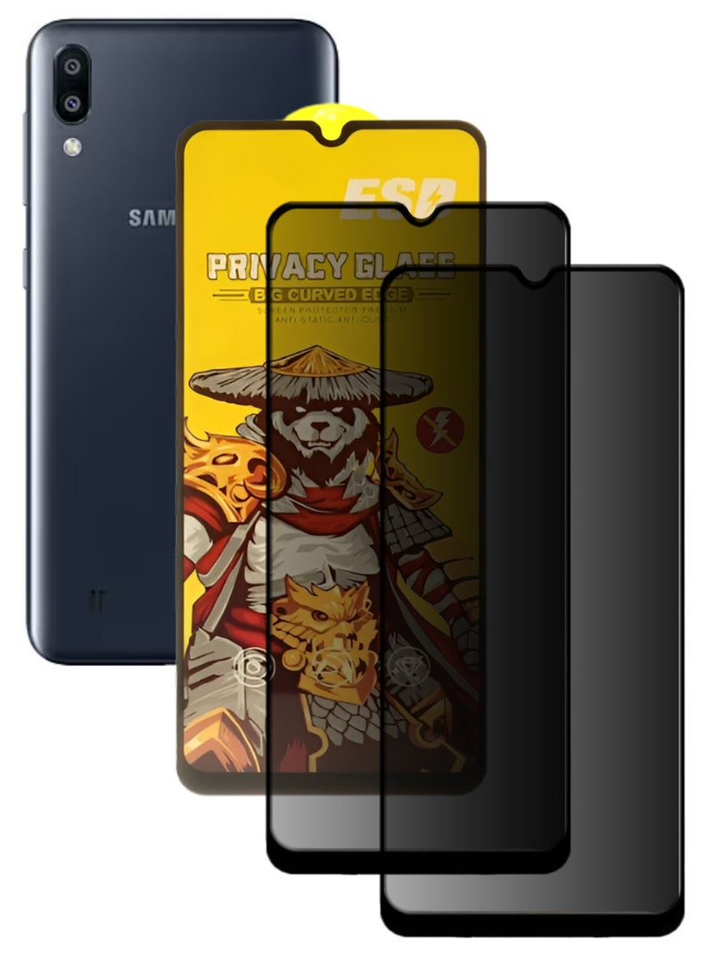 ESD 2 Pieces Tempered Dustproof Privacy Glass Screen Protector Compatible For Samsung Galaxy M10 - Image 1