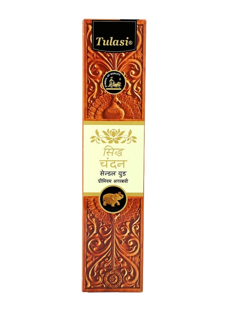 Tulasi Siddha Chandan Sandalwood 20 Sticks Agarbatti Incense - Image 2
