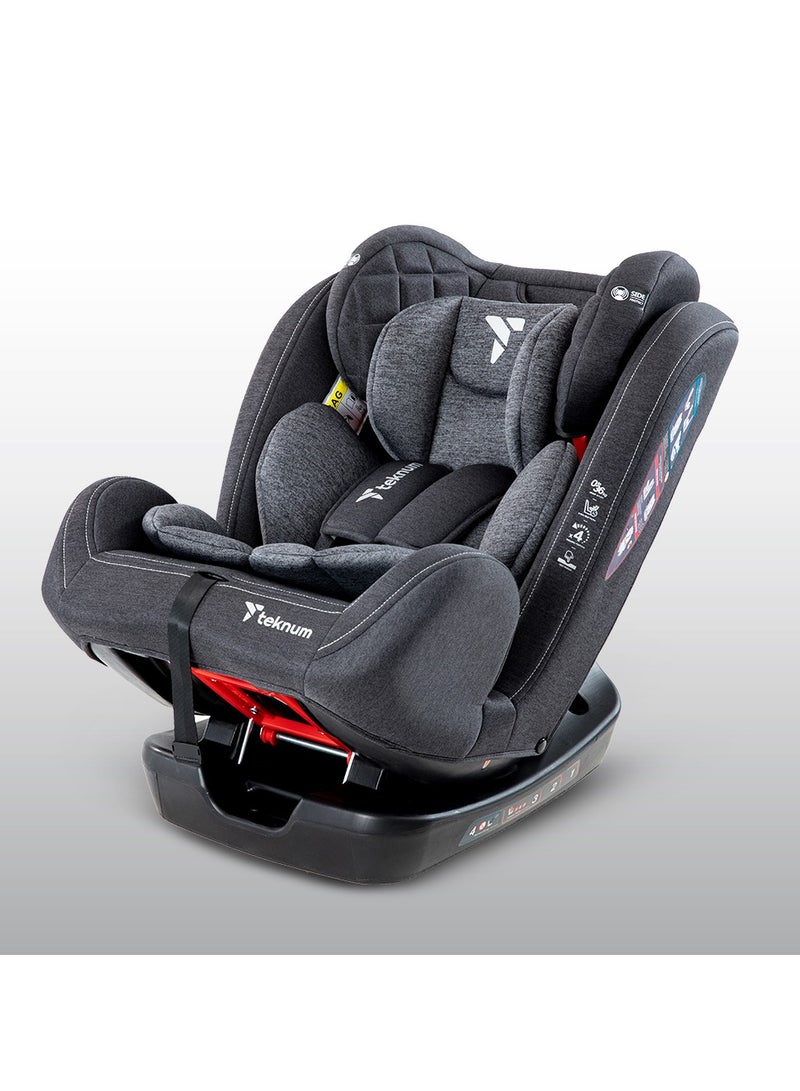TEKNUM Evolve 2 Car Seat 0-12Yrs - Dark Grey - Image 4