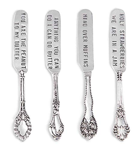 Mud Pie Circa Spreader Set, Silver - Image 1