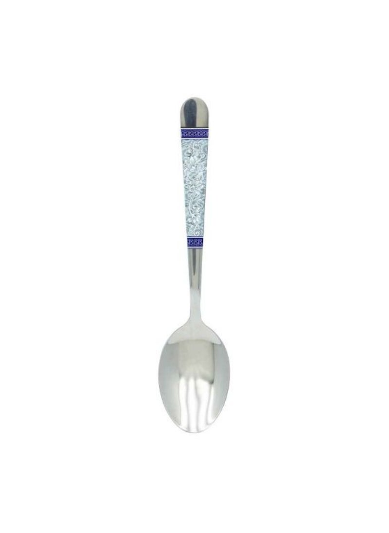 Top Pick Decor Steel Dessert Spoon Blue (Set Of 6) 