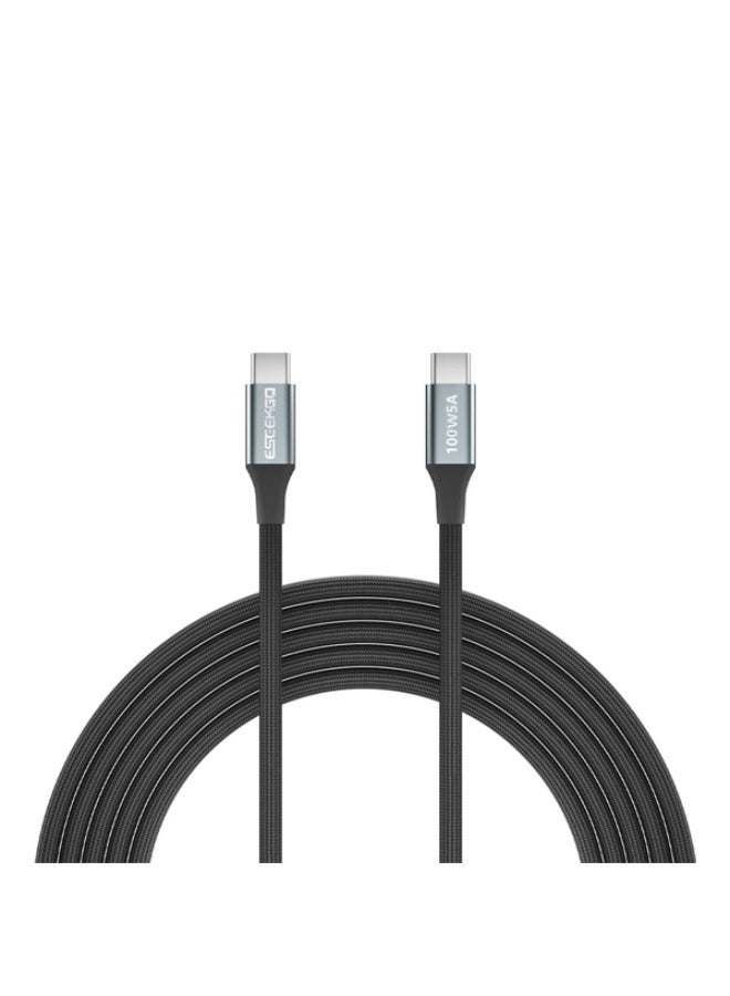 ESEEKGO ES-C100 Type-C to Type-C Data Cable – Reliable Charging and Data Transfer - Image 2