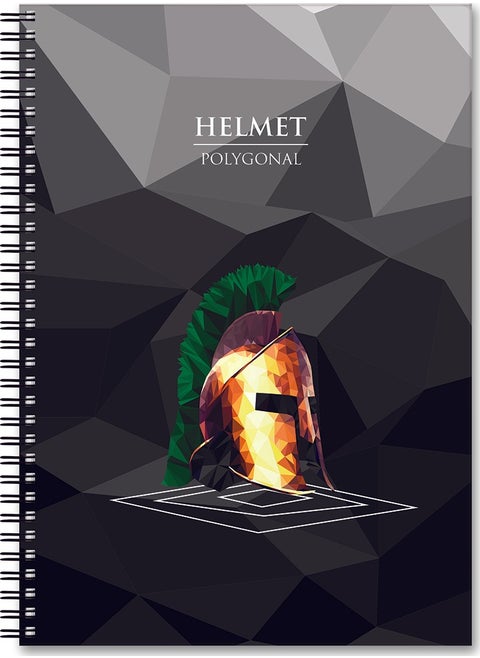 A5 Notebook Lined 200 pages Helmet Polygonal