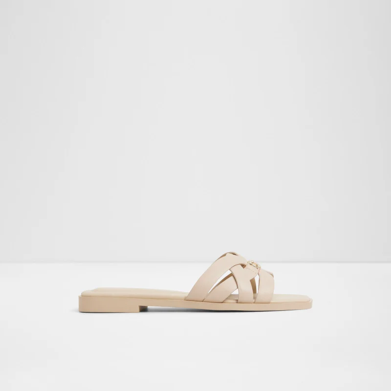 Jennaleriel -In Women's Beige Flat Sandals