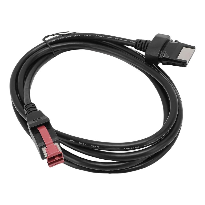 تصميم بسيط متعدد الخصائص كابل ماسح الباركود USB، 1.8 متر من PVC بديل لكابل ماسح الباركود لنظام نقاط البيع والطابعة، مع نقل بيانات سريع وطاقة مستقرة خفيف الوزن لا يثقل كاهل الأرفف - Image 1