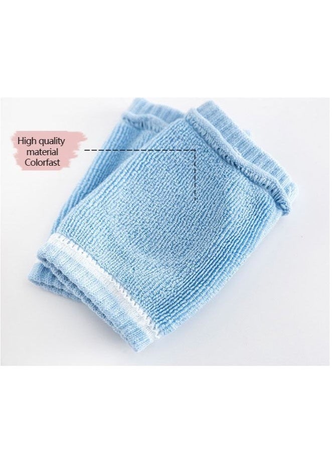 GIFT 4 Pairs Baby Crawling Anti-Slip Knee Pads, Soft Comfortable Knee And Elbow Protective Pads, Protect Infants & Toddlers Knees(khaki & Blue& Pink&Yellow) - Image 4