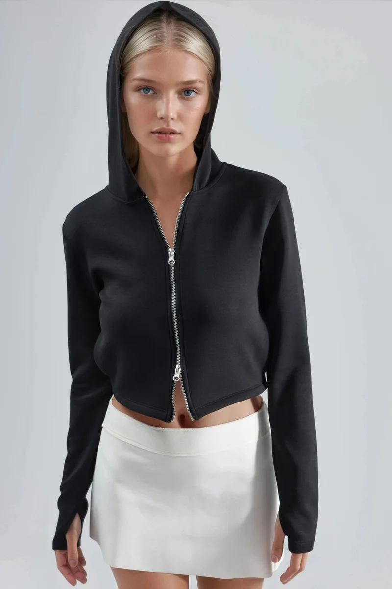 BUSEM Hooded Zip-Up Regular Fit Jacket