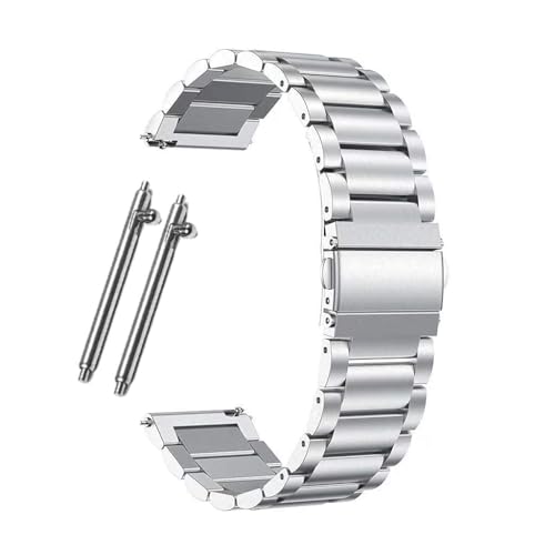 ADAMO 22Mm Watch Strap Compatible For Phoenix Ultra/Phoenix/Pulse 2/Xtend Pro/Xtend Call And All 22Mm Wristwatch And Smartwatches, Silver - Image 1
