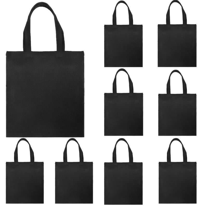 Cotton Tote Bags, 6 Pack Canvas Reusable Grocery Shopping Bags, Lightweight Medium Cloth Bags for DIY, Advertising, Promotion and Gifts - Image 1