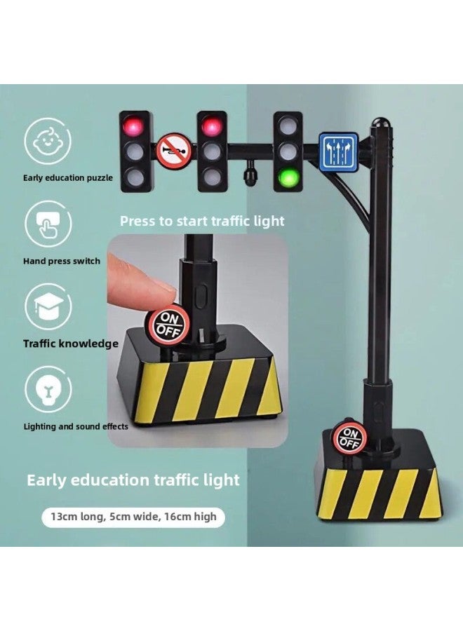 Loquat Traffic Light Toy Model Horizontal Traffic Road Scene Matching Simulation Signal Light AliExpress Manufacturers-Color:16cm Horizontal Traffic Light - Image 3