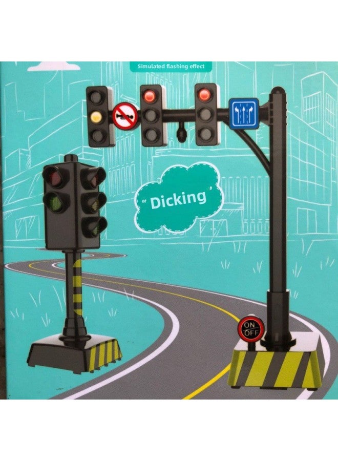 Loquat Traffic Light Toy Model Horizontal Traffic Road Scene Matching Simulation Signal Light AliExpress Manufacturers-Color:16cm Horizontal Traffic Light - Image 5